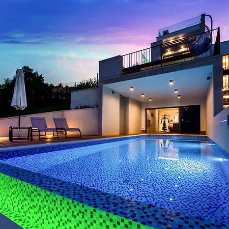 Villa Luxury Altavista Near Opatija For 8 People With Wellness, Private Mini Golf Court & Amazing Sea View Poljane