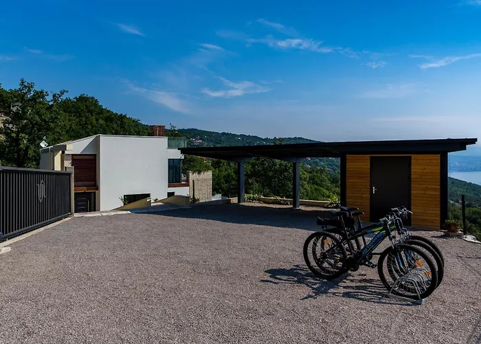 Luxury Altavista Near Opatija For 8 People With Wellness, Private Mini Golf Court & Amazing Sea View