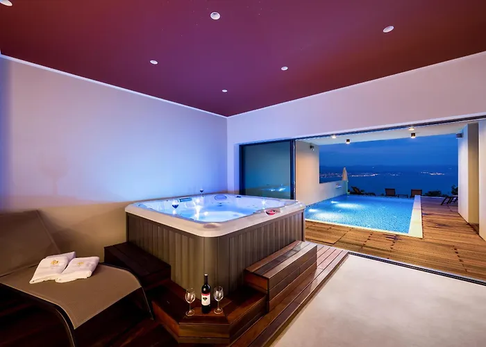 Villa Luxury Altavista Near Opatija For 8 People With Wellness, Private Mini Golf Court & Amazing Sea View