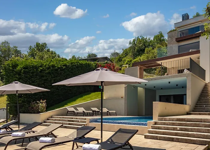 Luxury Altavista Near Opatija For 8 People With Wellness, Private Mini Golf Court & Amazing Sea View