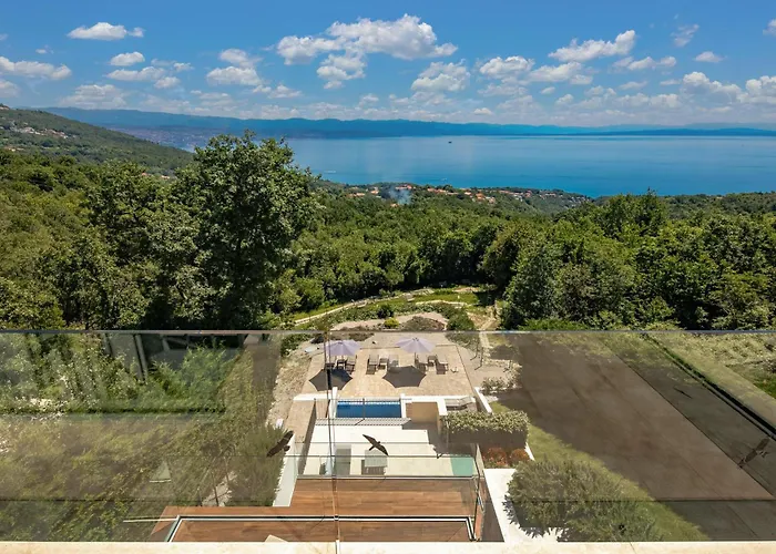 Villa Luxury Altavista Near Opatija For 8 People With Wellness, Private Mini Golf Court & Amazing Sea View *
