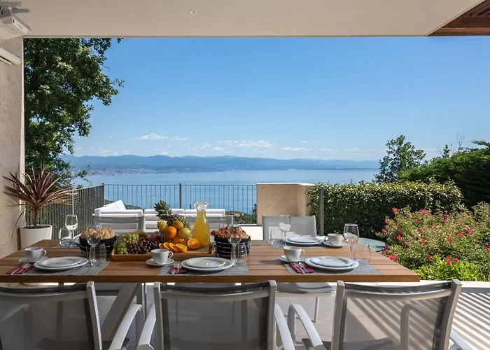 Luxury Altavista Near Opatija For 8 People With Wellness, Private Mini Golf Court & Amazing Sea View *