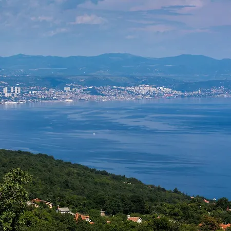 Luxury Altavista Near Opatija For 8 People With Wellness, Private Mini Golf Court & Amazing Sea View Villa Poljane