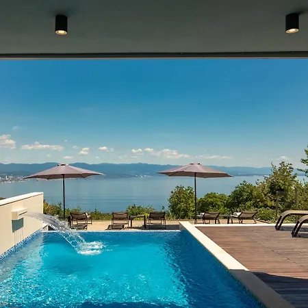 Luxury Altavista Near Opatija For 8 People With Wellness, Private Mini Golf Court & Amazing Sea View Villa *