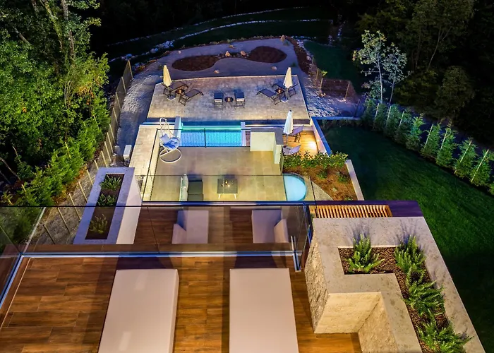 Luxury Altavista Near Opatija For 8 People With Wellness, Private Mini Golf Court & Amazing Sea View