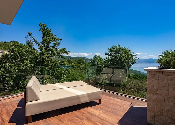 Luxury Altavista Near Opatija For 8 People With Wellness, Private Mini Golf Court & Amazing Sea View * Poljane